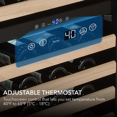Whynter BWR-1002SD 100 Bottle Built-in Stainless Steel Wine Refrigerator with Adjustable Thermostat
