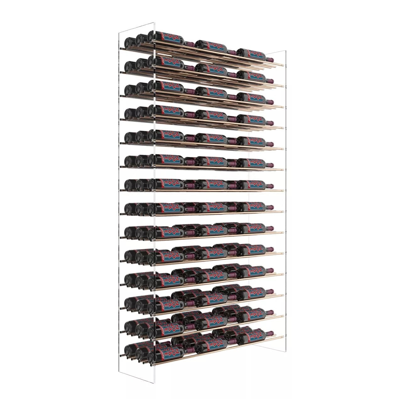 Evolution Wine Tower 72 3C golden bronze