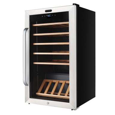 Whynter FWC-341TS 34 Bottle Freestanding Stainless Steel Wine Refrigerator with Digital Control