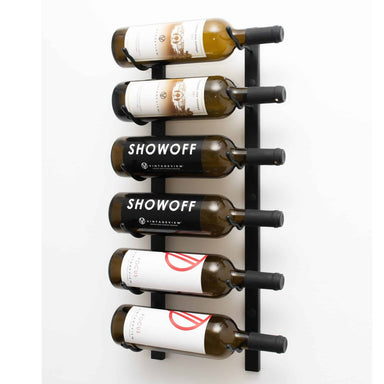 W Series Wine Rack 2 Single Matte Black