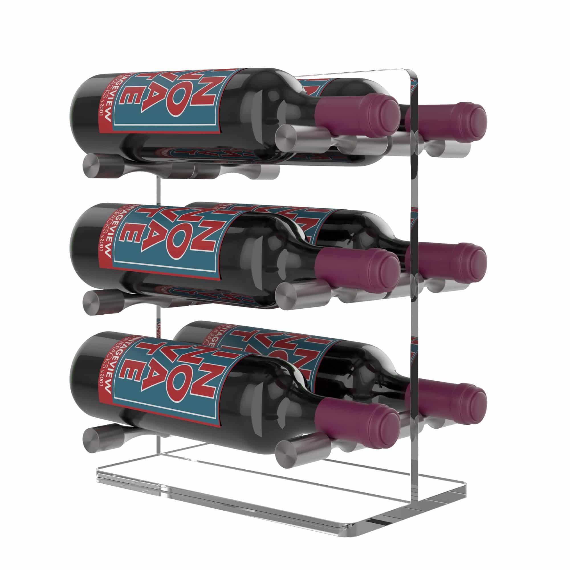 Vino Series Mini (Metal and Acrylic Table Top Wine Rack)