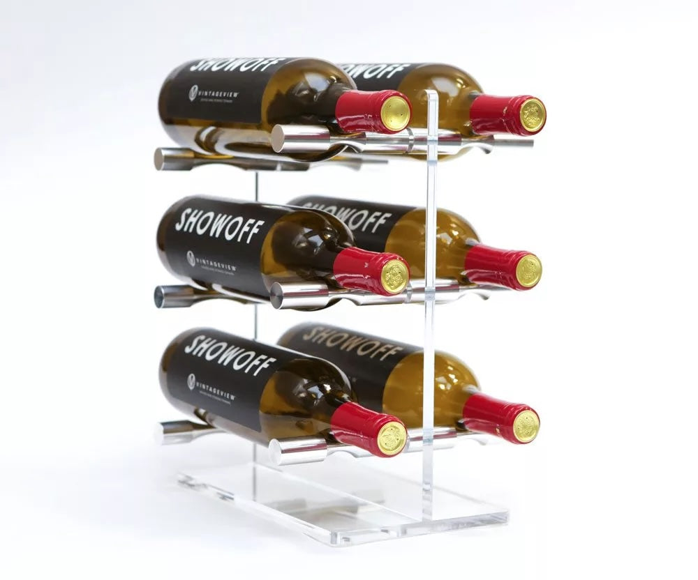 Vino Series Mini (Metal and Acrylic Table Top Wine Rack)