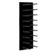 Wine Rack with Double Peg and Panels Black
