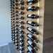 helix single 15 wall mounted metal wine rack on wall