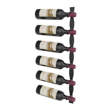 helix single 30 wall mounted metal wine rack matte black
