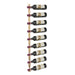 helix single 45 wall mounted metal wine rack golden bronze 2