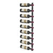 helix single 45 wall mounted metal wine rack matte black