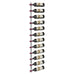 helix single 60 wall mounted metal wine rack cool grey 2