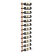 helix single 60 wall mounted metal wine rack golden bronze