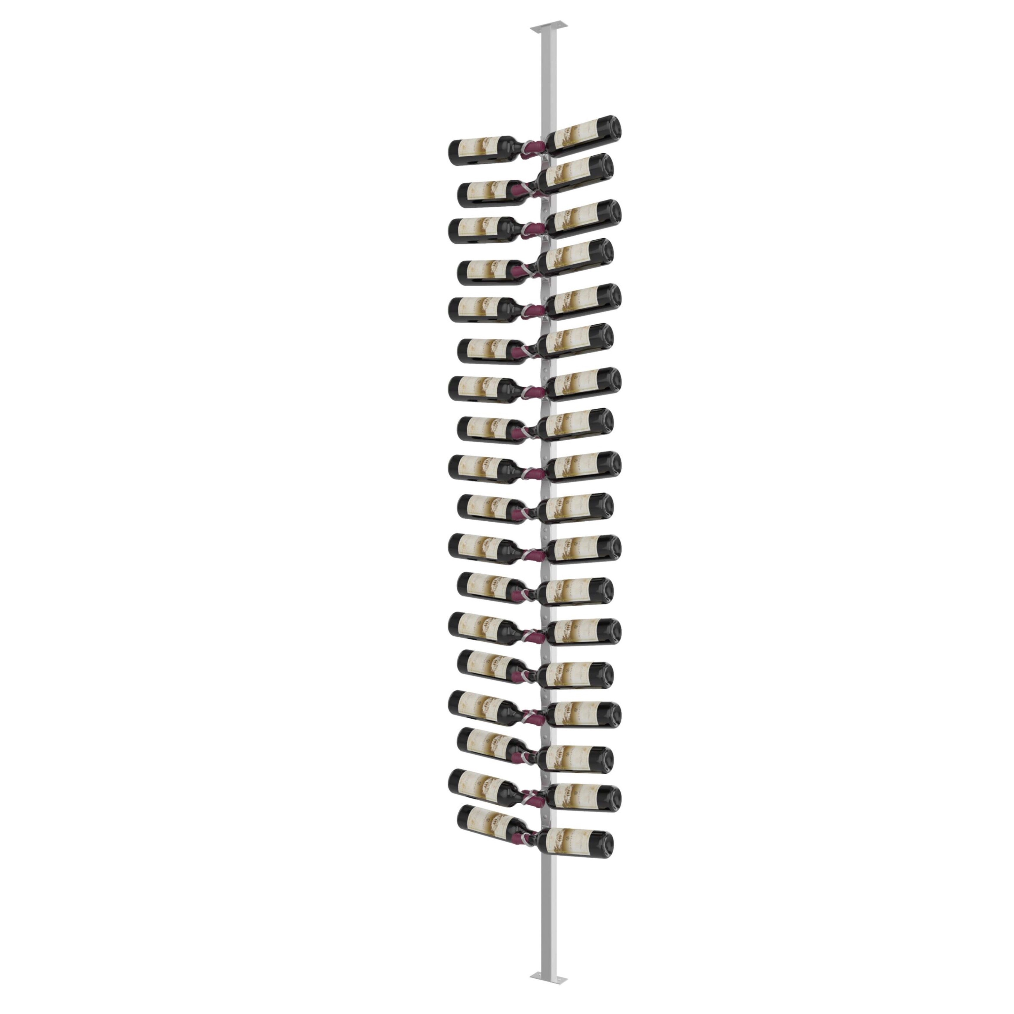 helix single sided wine rack post kit 10 dual cool grey