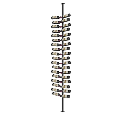 helix single sided wine rack post kit 10 dual matte black