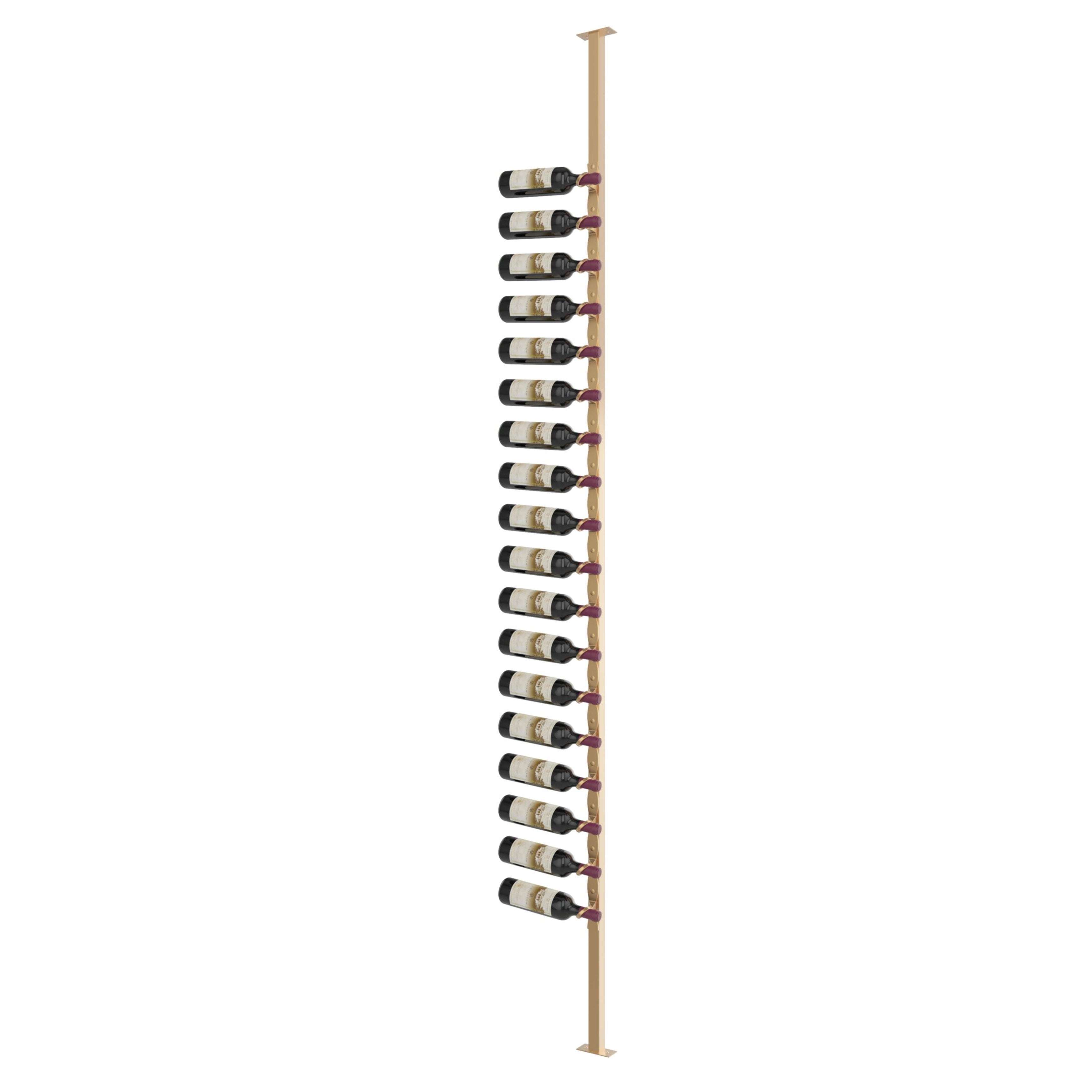 helix single sided wine rack post kit 10 left golden bronze