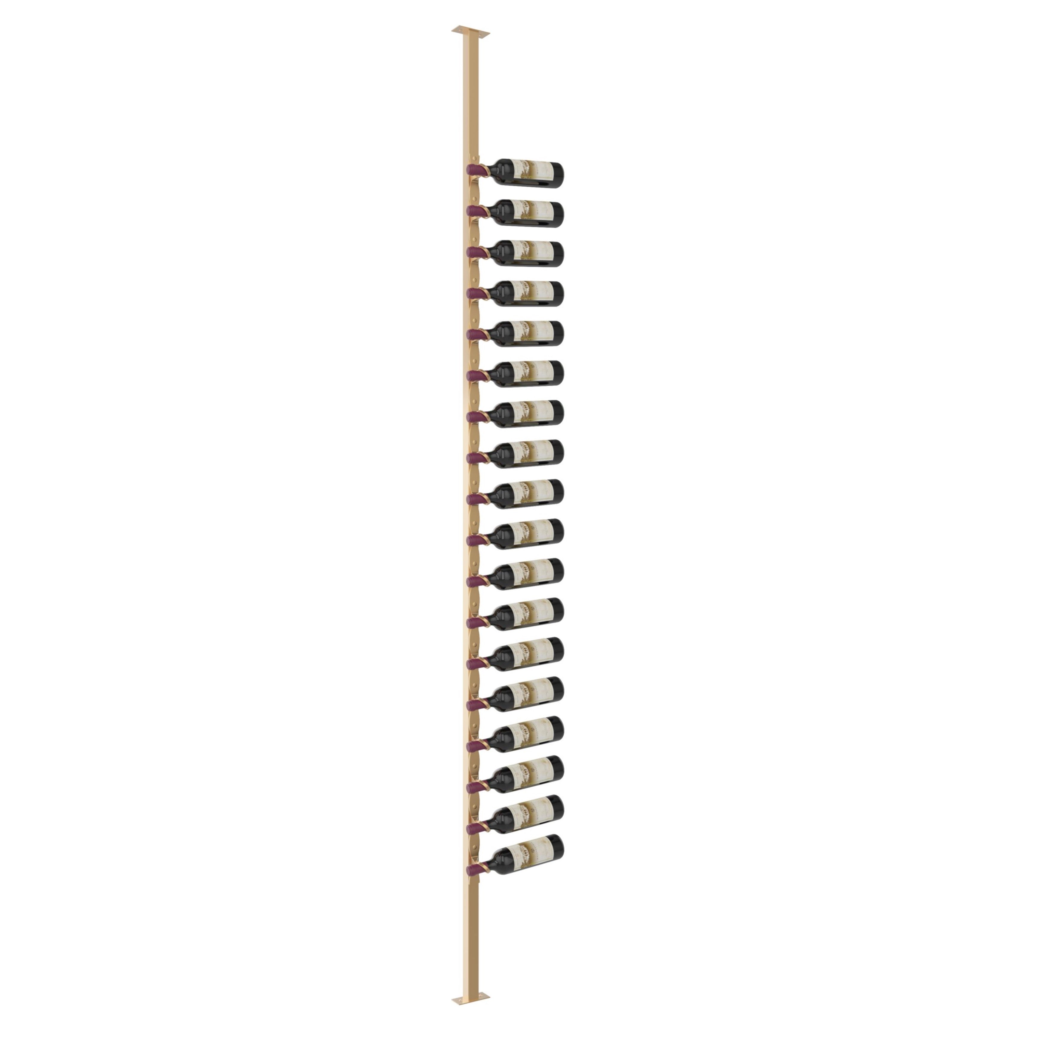 helix single sided wine rack post kit 10 right golden bronze